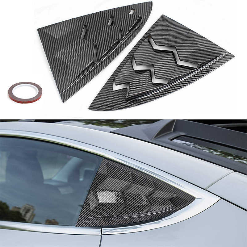 New Car Rear Window Blinds Triangolare Window Protection Covers Trim Panel Tesla Model 3 2017 2018 2019 2020 2021 2022