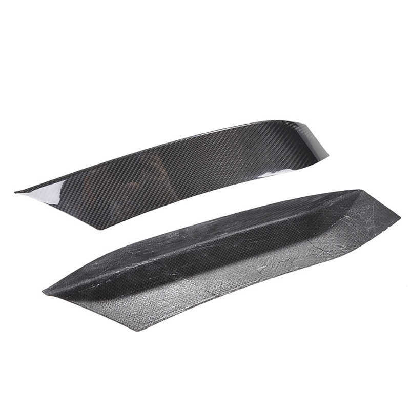 New Real Carbon Fiber Car Front Bumper Upper Corner Air Intake Trim Strip Spoiler For BMW F80 M3 F82 F83 M4 2015 2016 2017 2018