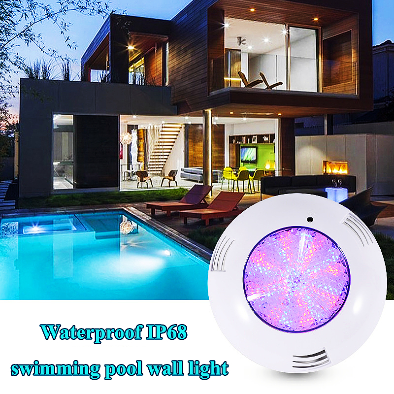 Açık su geçirmez LED Yüzme Havuzu Işıkları 12V 24V DC/AC Renkli uzaktan kumanda Sualtı Işıkları Havuz Duvara Monte Peyzaj Işıkları 6W 9W 12W 18W