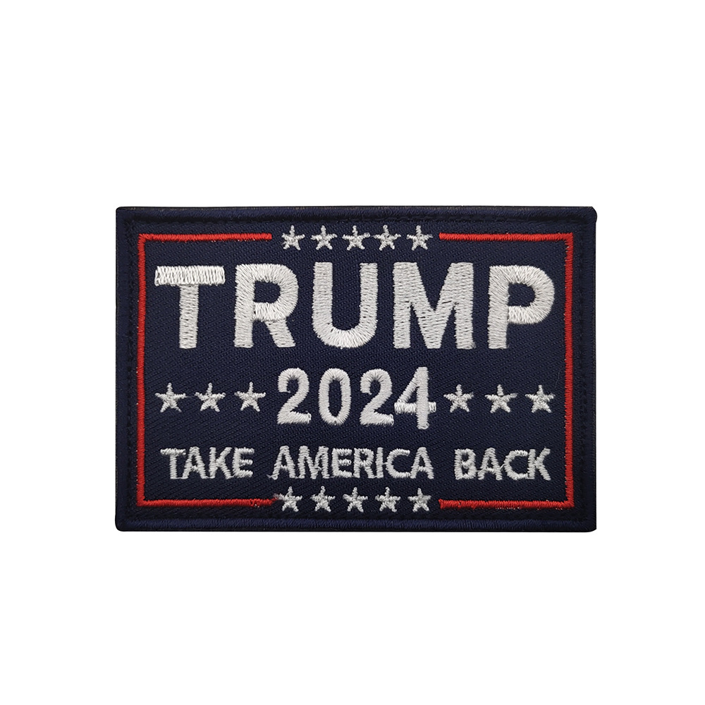 Donald Trump 2024 patchs de broderie badge patch emblèmes brassards tactiques vêtements accessoiresb patchs