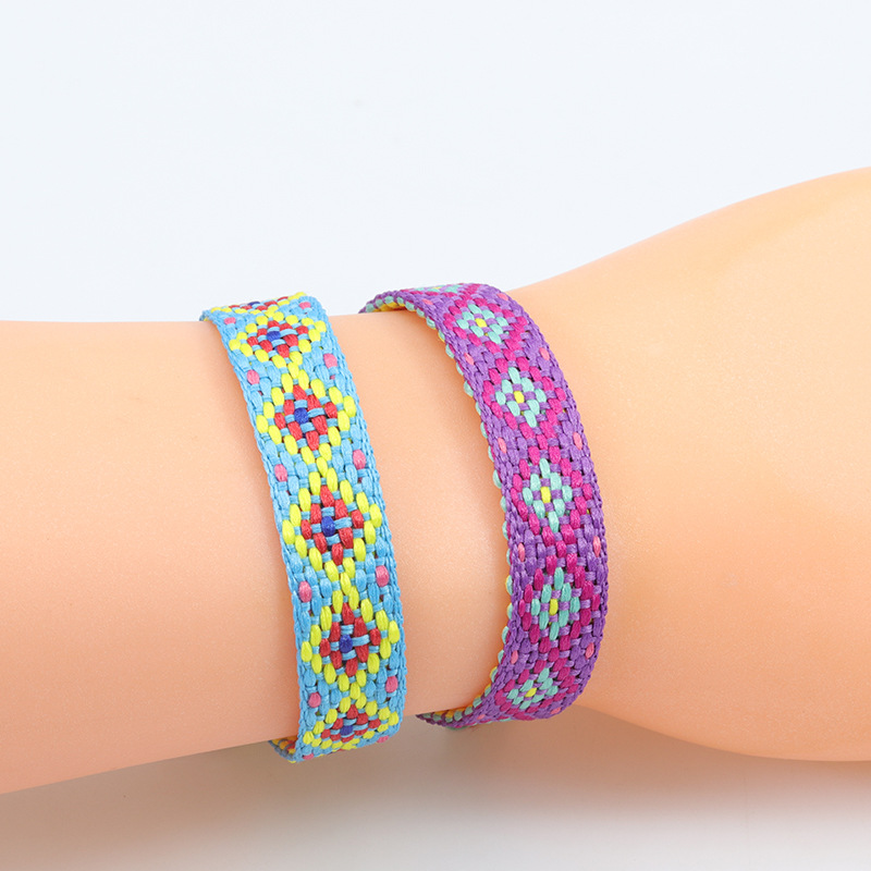 Kolorowe Lucky Friendship Bracelets Tassel Bohemian etniczny styl tkany bransoletka męska i damska akcesoria mody