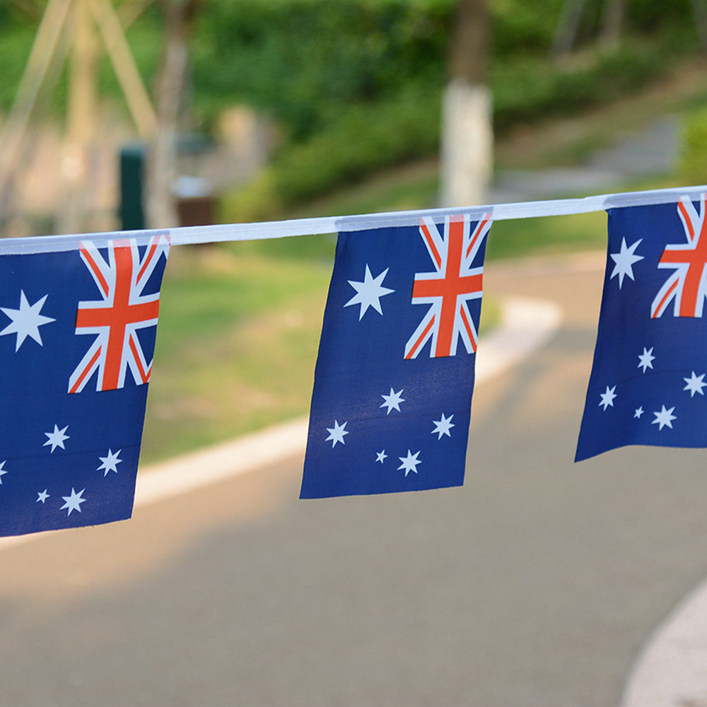 Australie banderole drapeau bannière AU Australie Chaîne Drapeau Pays Bruant Fanion Bannière Décoration