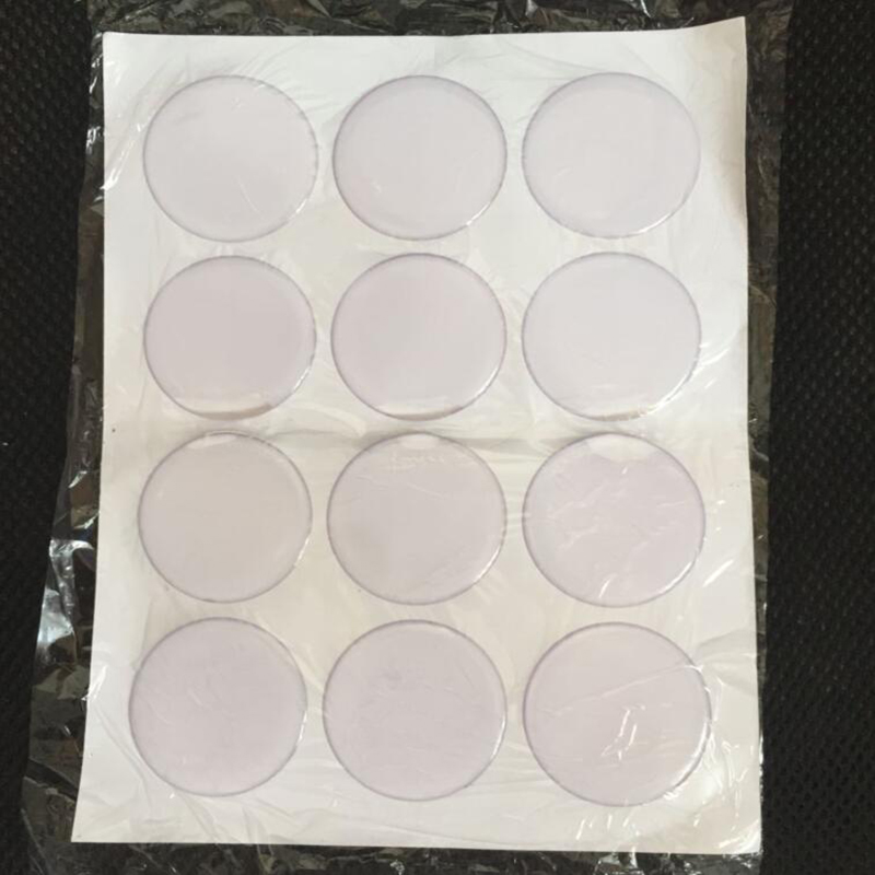 2 tum 50mm 3D Dome Circle Round Clear Epoxy Sticker för DIY Självhäftande hantverk smycken Hemdekoration gratis DHL