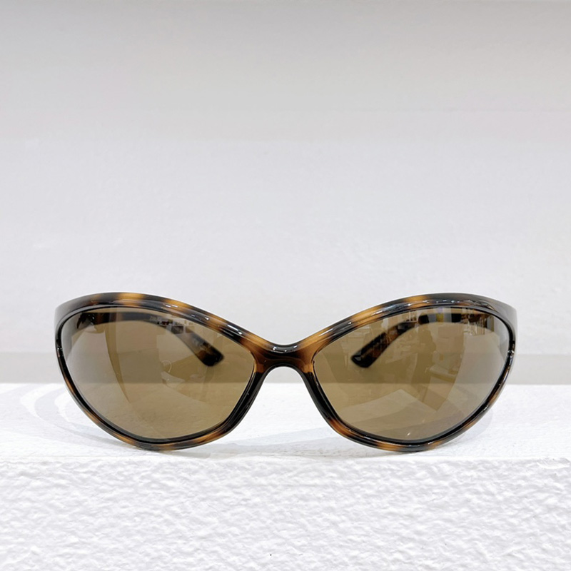 Lyxdesigner 90 -talets ovala solglasögon orange svarta modemän klär glasöglasser toppkvalitet party mode showglasögon bb0285s med låda