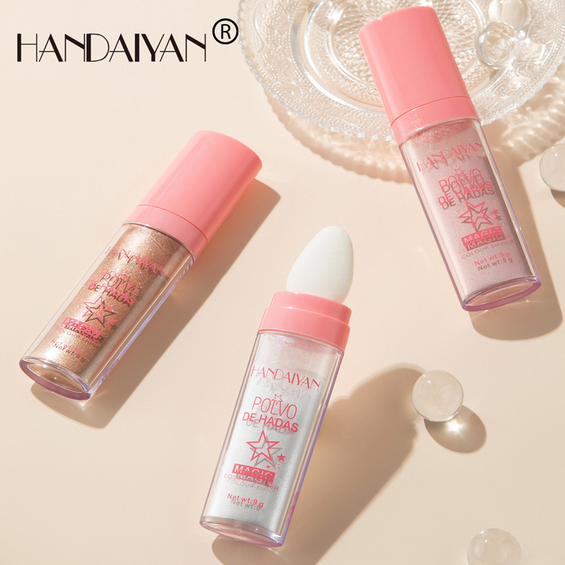 Handaiyan Shimmer Fée Poudre Blanc Lâche Surligneur Visage Corps Glitter Baguette Maquillage Bronzer Illuminateur polvo de hada Cosmétique