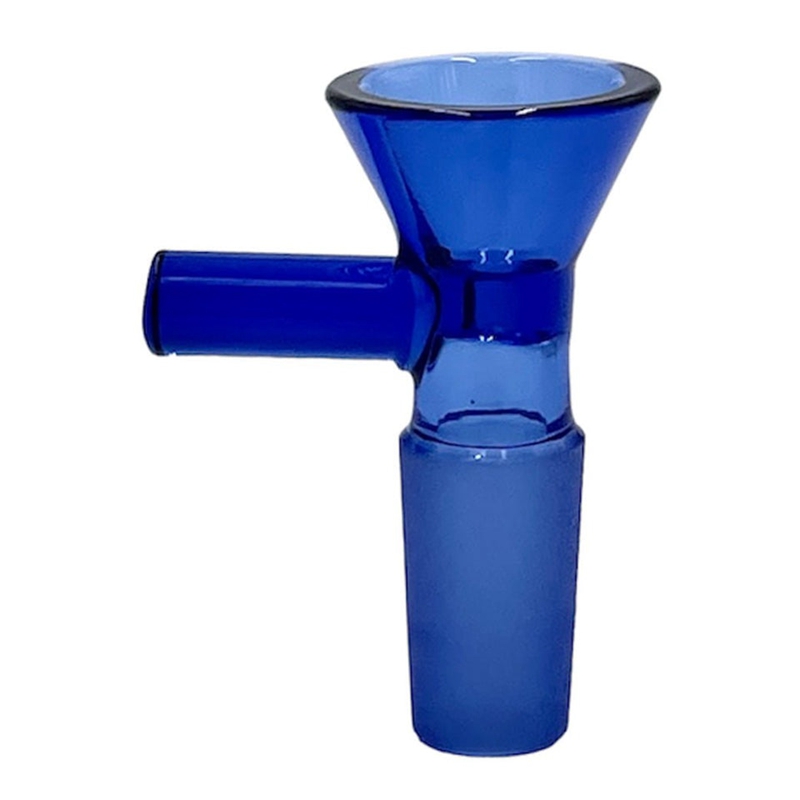 Vidro colorido para fumar 14 MM 18 MM Masculino Junta Herb Tabaco Filtro Funil Tigela Plataformas de Petróleo Alça Portátil Substituível Bubbler Cachimbo de Água Bong DownStem Holder