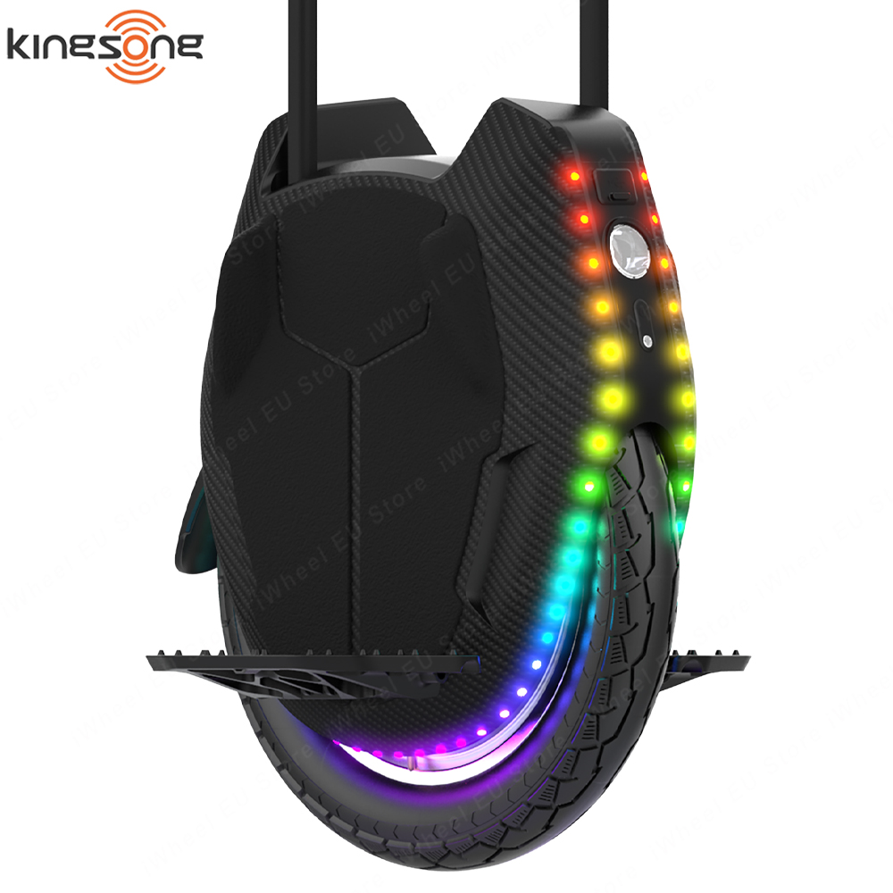 KingSong KS-16X Monocycle électrique 2023 Installation par la plus récente avec pédale en nid d'abeille Kilométrage le plus long Roue unique Moteur 2200W Vitesse de la batterie 1554wh 50 km / h Chargeur double