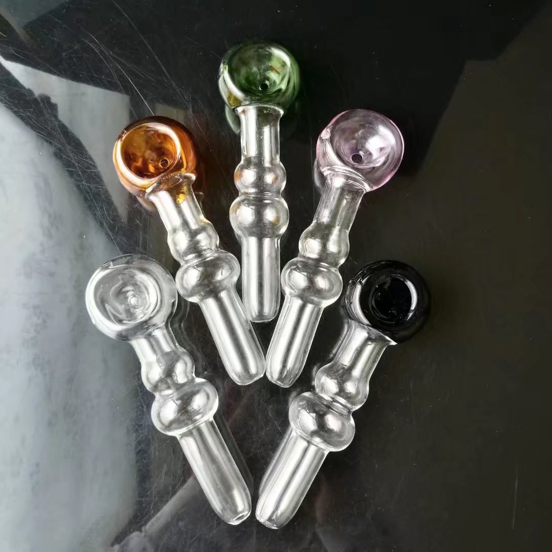 Fabrication de pipes à fumer en verre Bangs soufflés à la bouche Pot à fumée de gourde de couleur mélangée