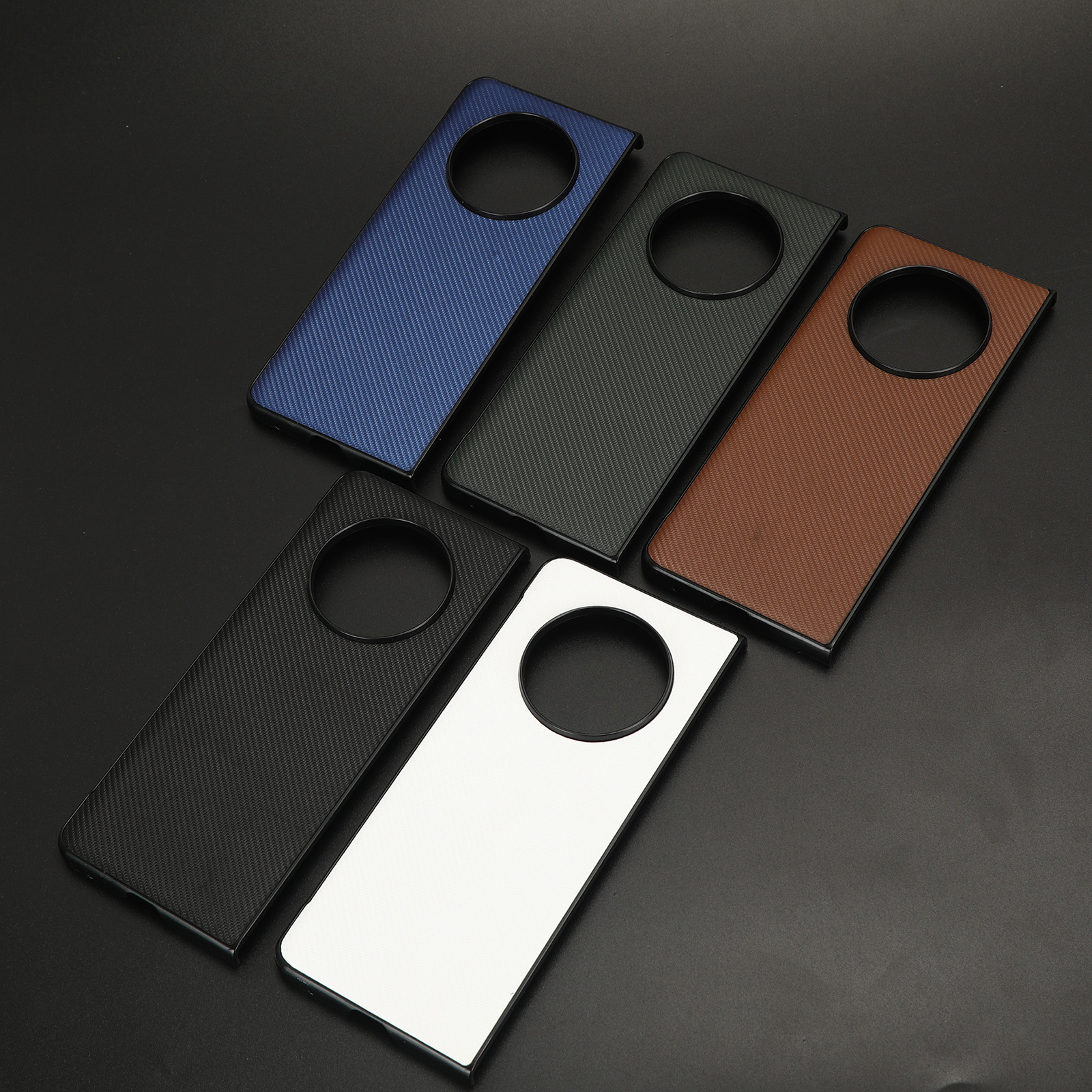 Shockproof Cases For Tecno Phantom V Fold Case Fiber PU Leather Protective Cover