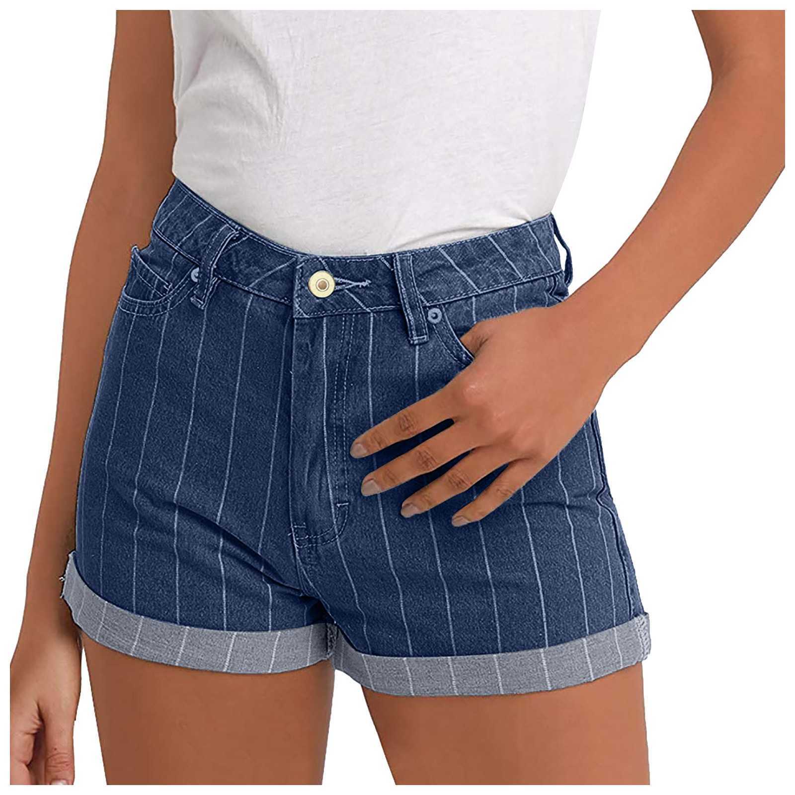 Shorts Denim Classic Retro High Maisted Blue Ultrafine Ben Tight Summer Shorts Women's Jeans P230606