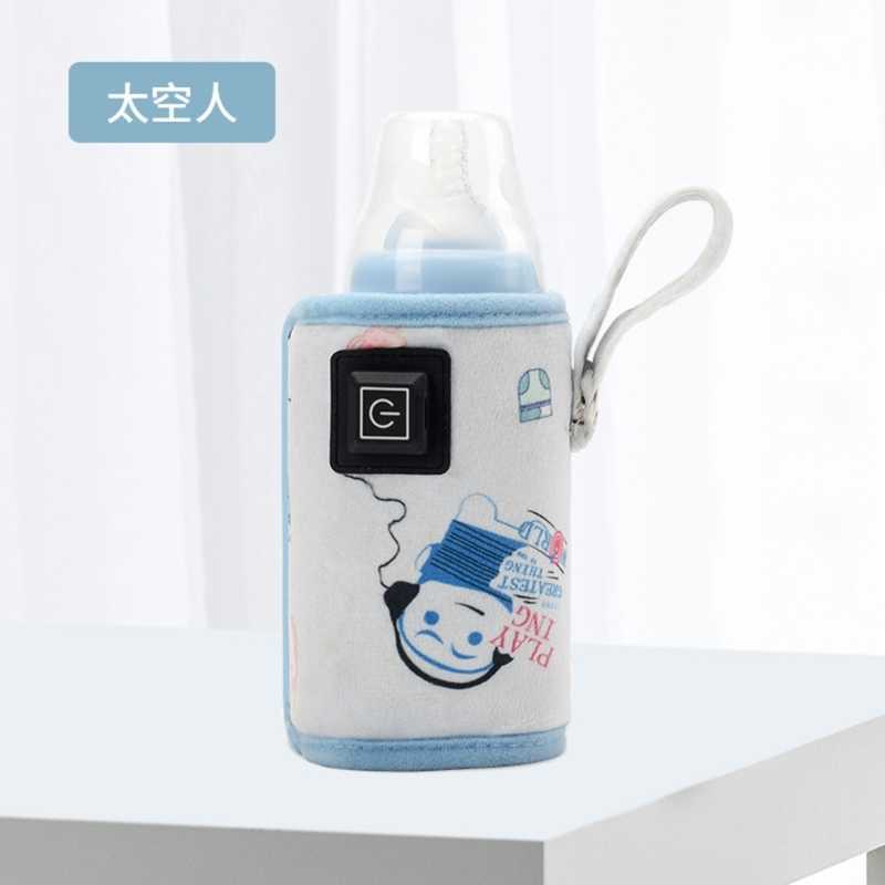 Baby Bottles# Y55B USB warm portable Vacuum flask Infant formula milk travel heating set baby care bottle G220612