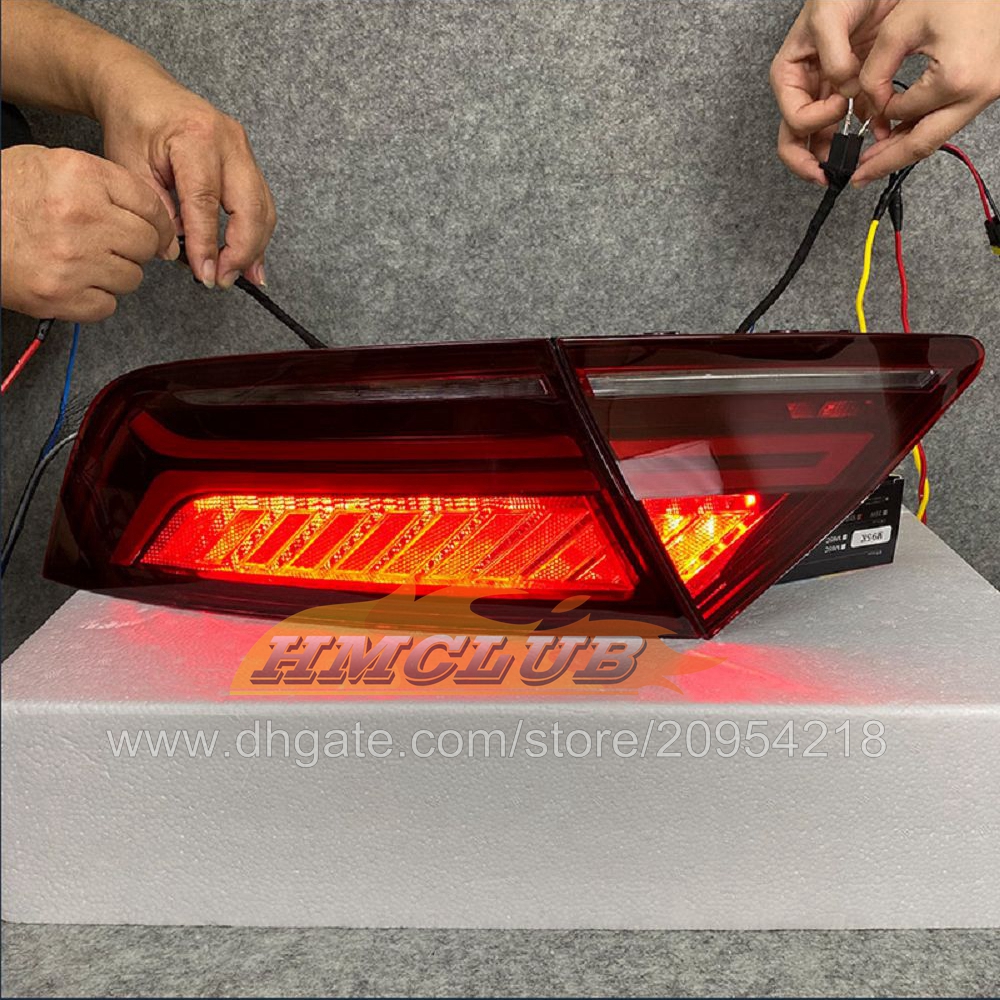 Audi A7 2012-2018 12 13 14 15 16 17 18 LED Taillight Tail Lamp 2012 2013 2013 2015 2017 2018リアランプパーキングパーキングブレーキターンシグナルライトのための車の新しいスタイリングテールライト