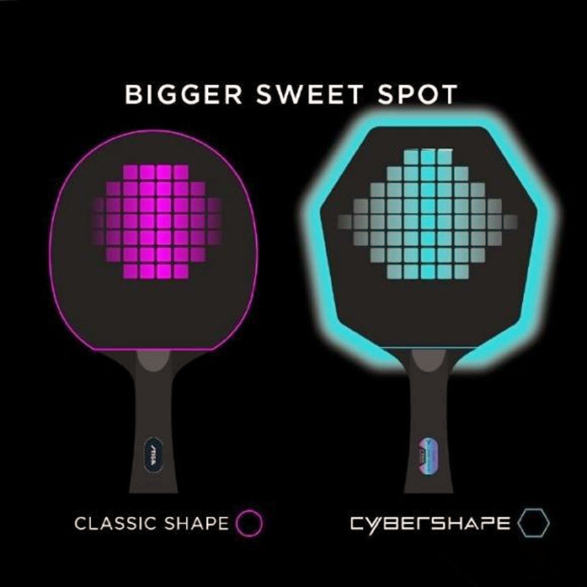 Table Tennis Raquets Cyber​​shape Tech Wood Board手動テーブルテーブルテニスブレード攻撃曲線六角形ピンポンバット競争230612