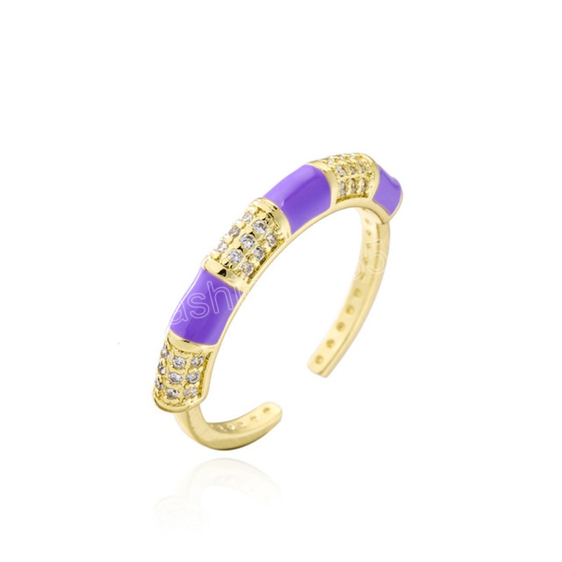 Y2K Chic Candy Colors Anelli a dito aperti con anello di geometria coreana di tendenza in pietra di cristallo trasparente Regali di gioielli feste raffinati