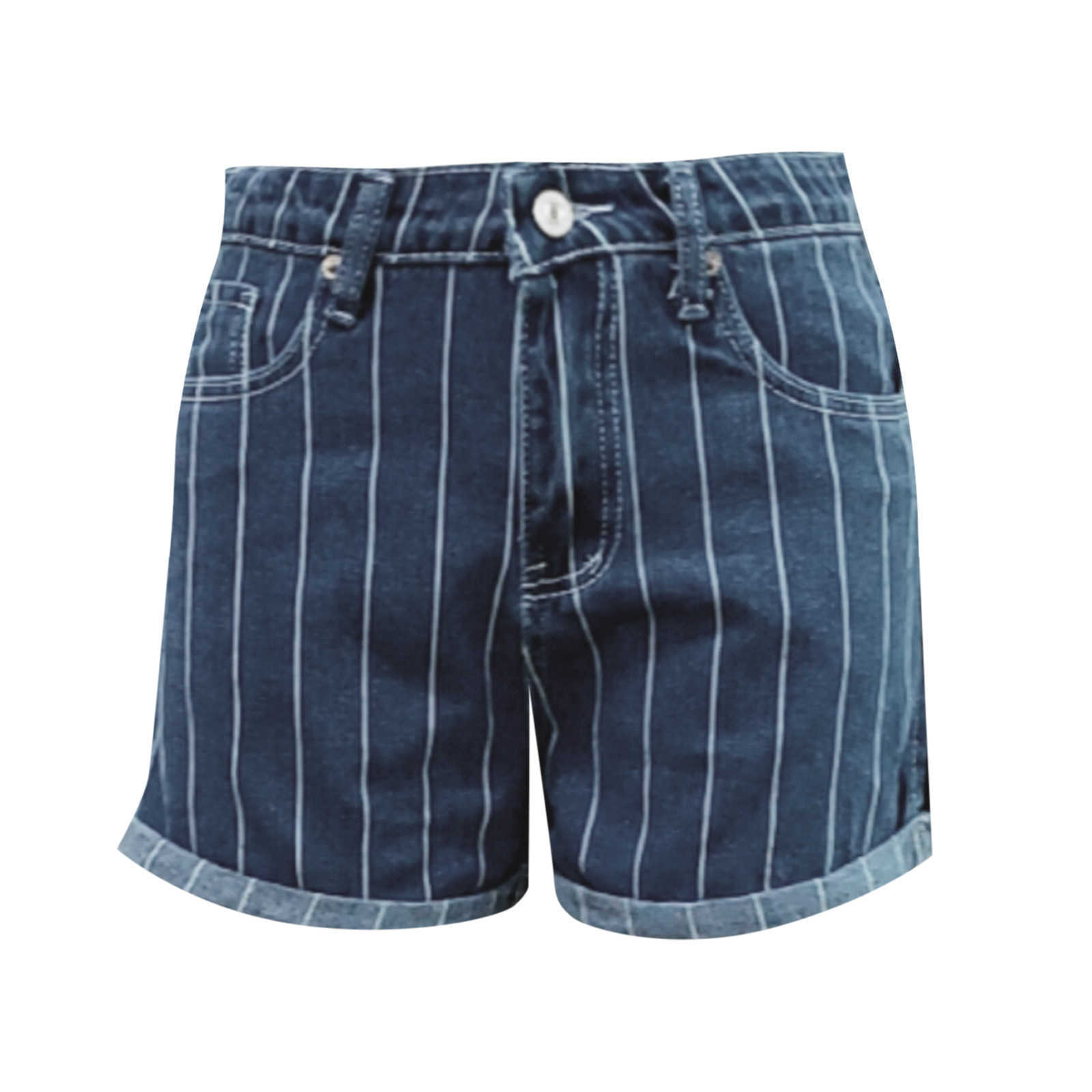 Brooken Style Denim Summer Women's Short Legged Long Sexy Jeans Pantalones cortos perforados de cintura alta P230606