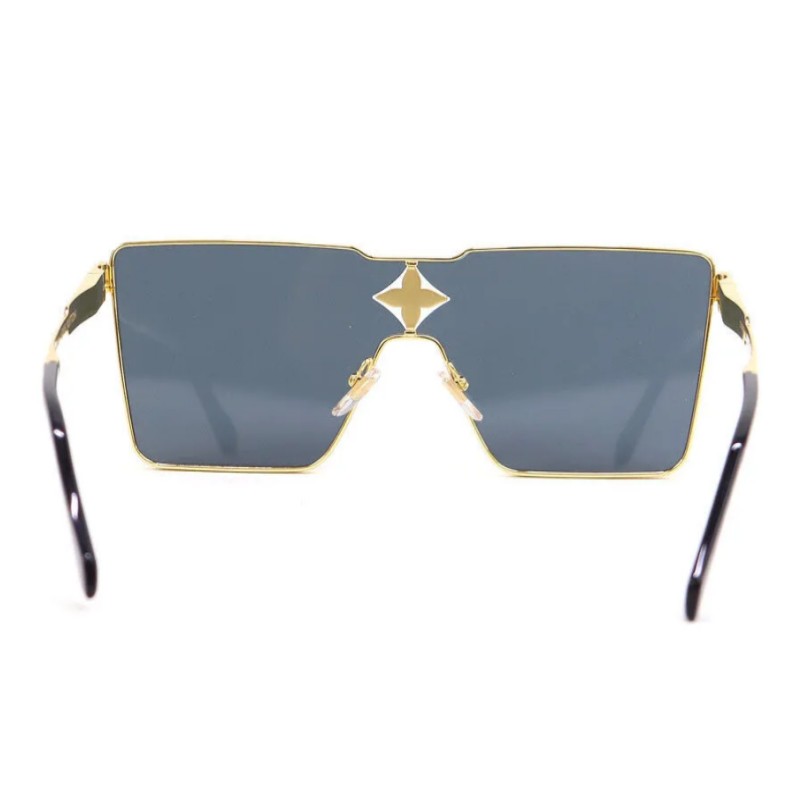 Fashion Classic Designer Solglasögon för män Cyclone Square Metal Flour Gold Solglasögon UV400 Unisex Vintage Style Attitude Solglasögon Skydd Eyewearz