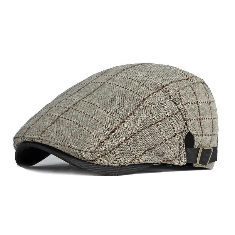 Berets Spring 2023 Cotton Newsboy Plain Hat الذكور والإناث الفنان Beret G220612