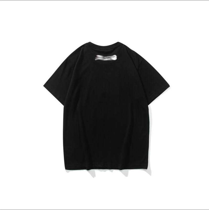 designer Famoso Mens di alta qualità T Shirt Lettera Stampa Girocollo Manica corta Nero Bianco Moda Uomo Donna Tees S-3XL