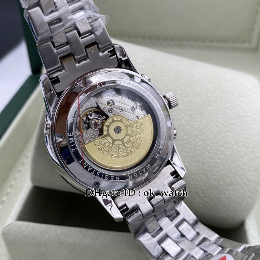 Новый патриманский серый циферблат Автоматические мужские часы 43175/000p-b190 стальной корпус 42 мм генты модные спортивные часы браслет из нержавеющей стали