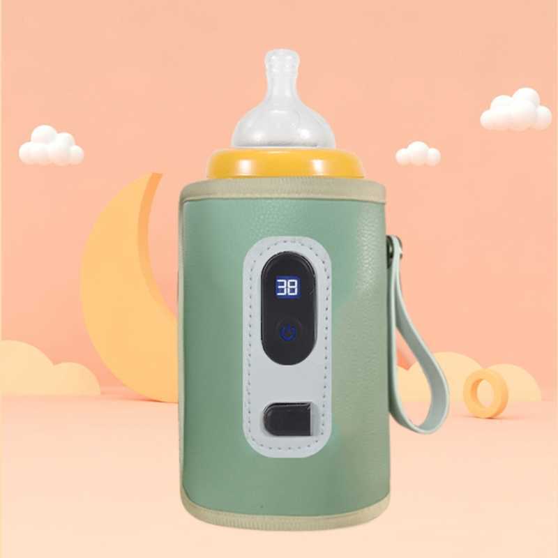 Baby Bottles# USB warm portable Vacuum flask Infant formula milk travel heating set baby care bottle nice good G220612