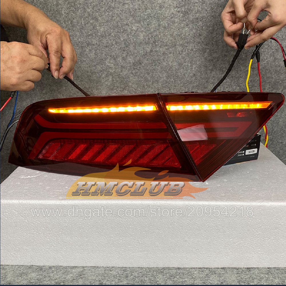 Audi A7 2012-2018 12 13 14 15 16 17 18 LED Taillight Tail Lamp 2012 2013 2013 2015 2017 2018リアランプパーキングパーキングブレーキターンシグナルライトのための車の新しいスタイリングテールライト