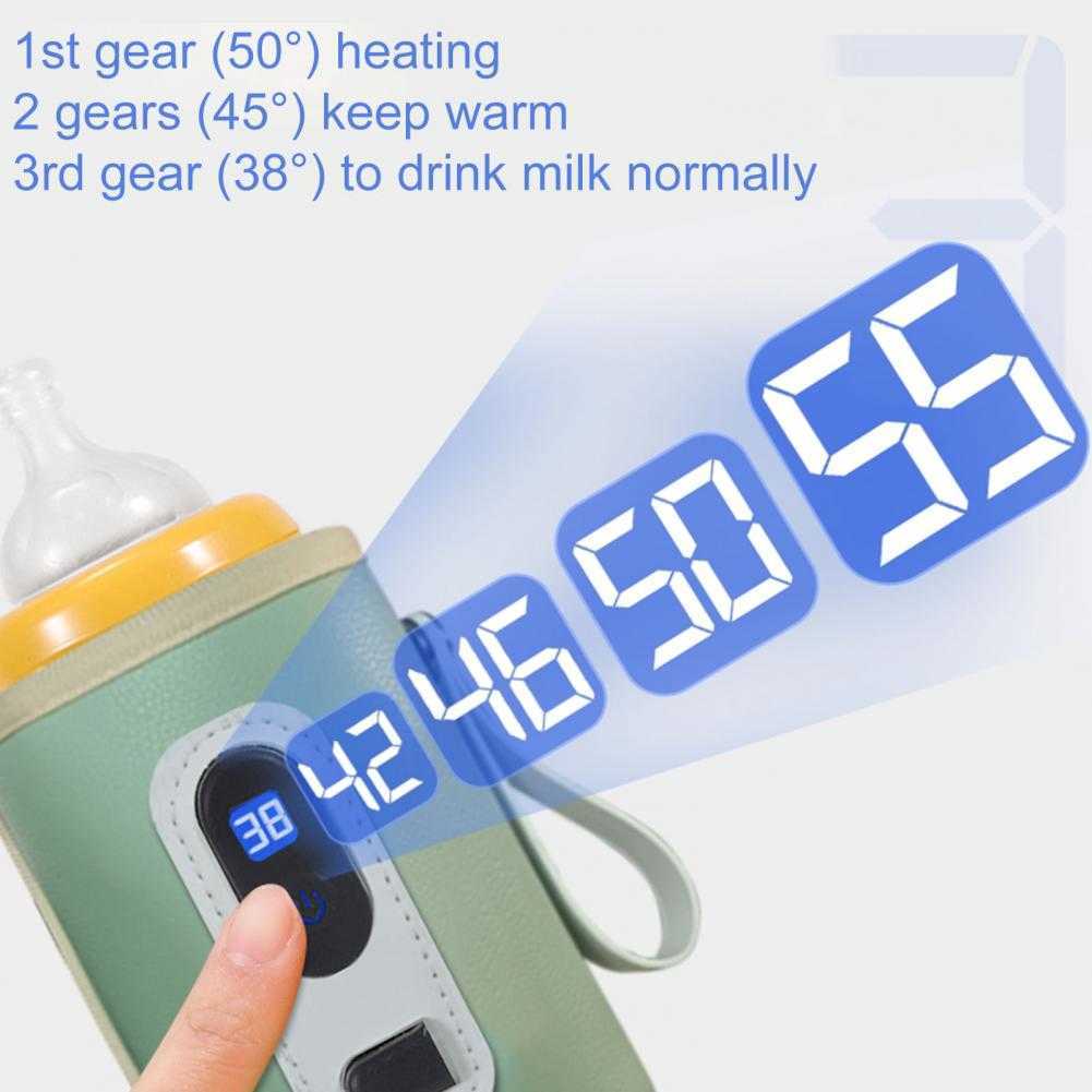 Flaskor# Digital Display Bag USB Care Bottle Portable Baby Bottle Heater G220612