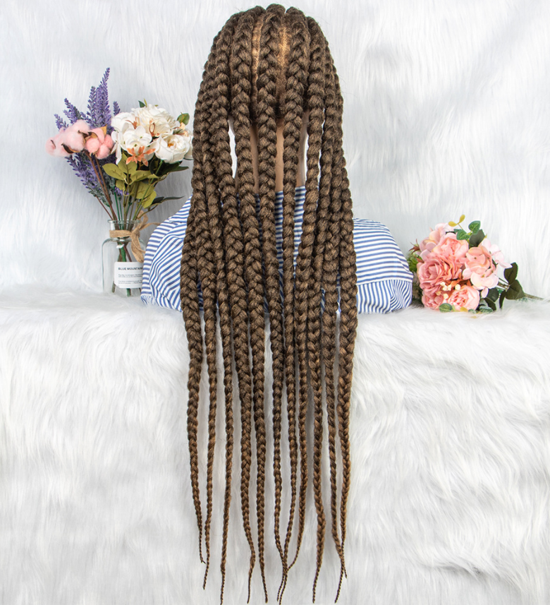 #1b Mix #30 Farbe Hochwertige Maisgeflechte aus synthetischen Fasern, volle Spitzeperücke, Kopfbedeckung für schwarze Frauen