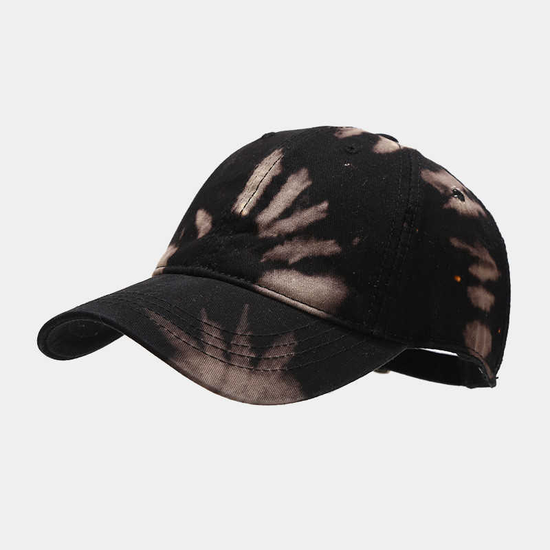 Ball Caps 2022 cotton graffiti printed corset baseball cap adjustable outdoor men's and women's buckle caps G230606