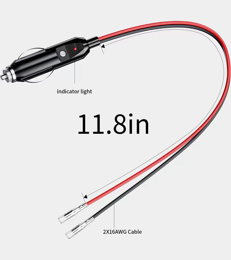 2 pièces 12V mâle voiture allume-cigare prise prise moto chargeur adaptateur connecteur fusible convertisseur prise 15A