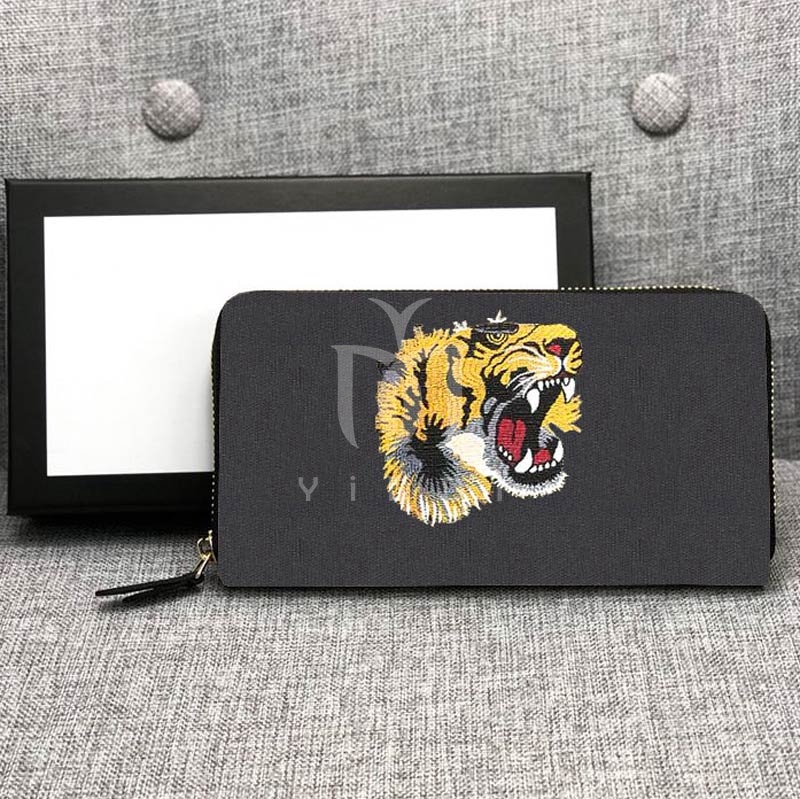 Designer wallets for men Fashion High Quality Men Animal Short Wallet Leather Black Snake Tiger Bee Man Wallets Women Purse Card Holders Woman Purses JN8899