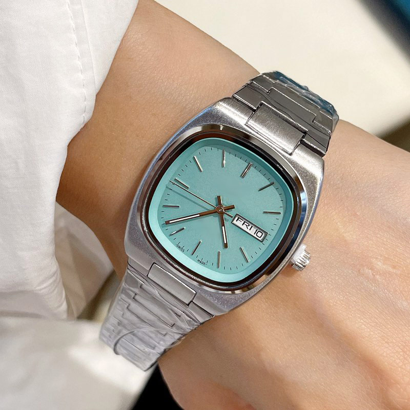 Luxury heren dames unisex horloges 36 mm oude tv -wijzerplaat ontwerper Gold Day Date Quartz Movement horloge roestvrijstalen band polshorloge voor mannen dames verjaardag kerstcadeau