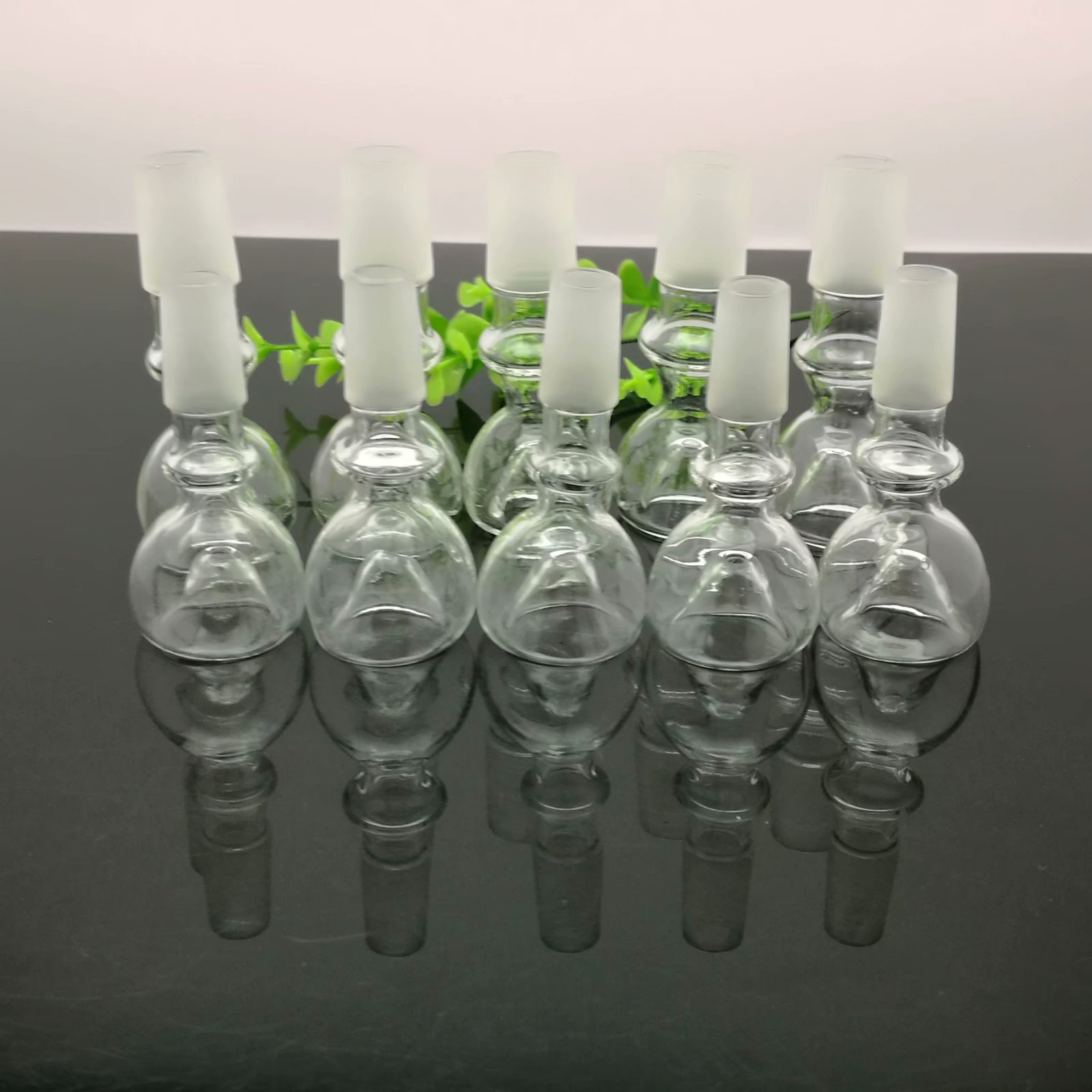 Glass Pipes Smoking Manufacture Hand-blown hookah Classic single wheel concave head glass bubble cigarette accessories