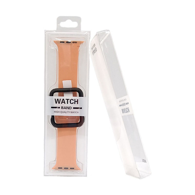 Universal Simple Clear Plastic PVC Blister Retail Pakket Doos Voor Apple Horloge Band 44mm 40mm 45mm 41mm 49mm Nylon Siliconen Band
