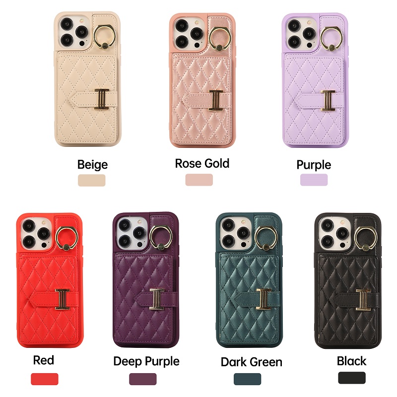 Custodie telefoni in pelle PU con supporto slot schede con cinturino a mano Iphone 14 Pro Max 13 12 11 Pro XR XS MAX 7 8 SE Samsung S20 S21 S22 plus S23 Ultra Fashion Women Kickstand Cover