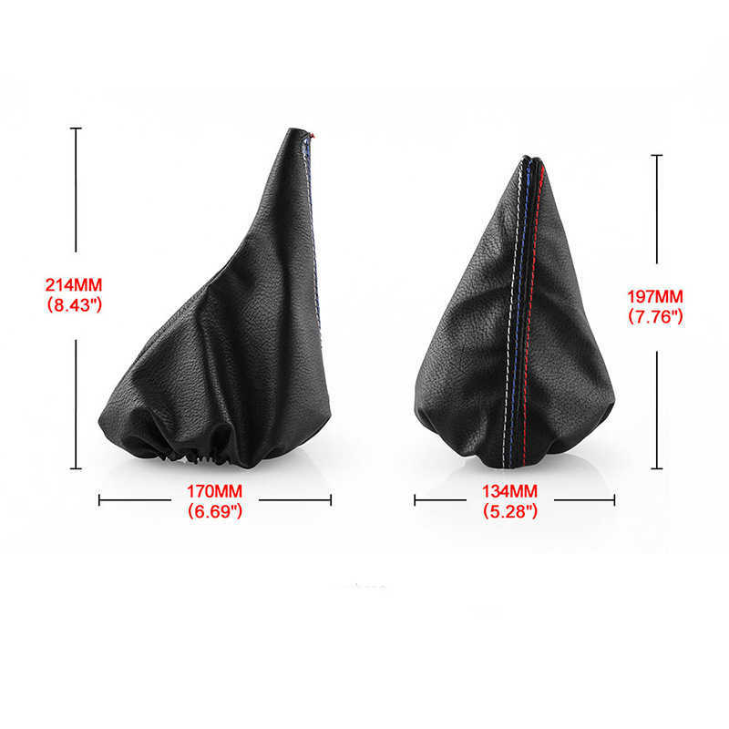 New PU Leather Set Knob Handbrake Gaiter Gear Shift Interior For BMW 3 Series E36 E46 M3 Gaiter Equippments Parts Accessories