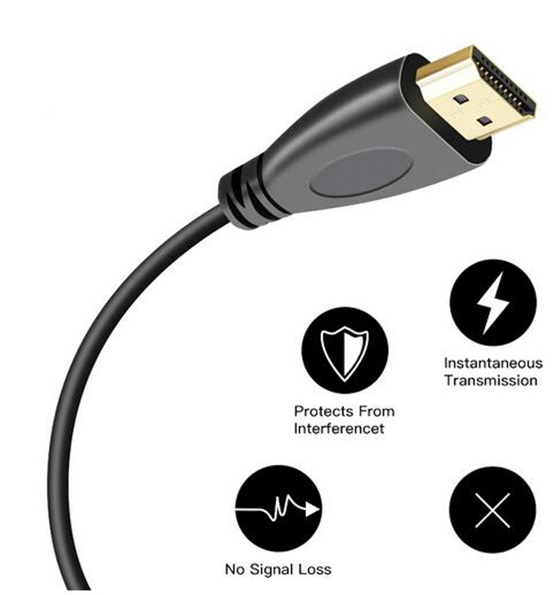 Cabos de vídeo de cabo HDMI HD Gold de alta velocidade V1.4 1080p Cabo 3D para HDTV 1080p Splitter Switcher 1m 1m 1,5m 2m 3m 15m