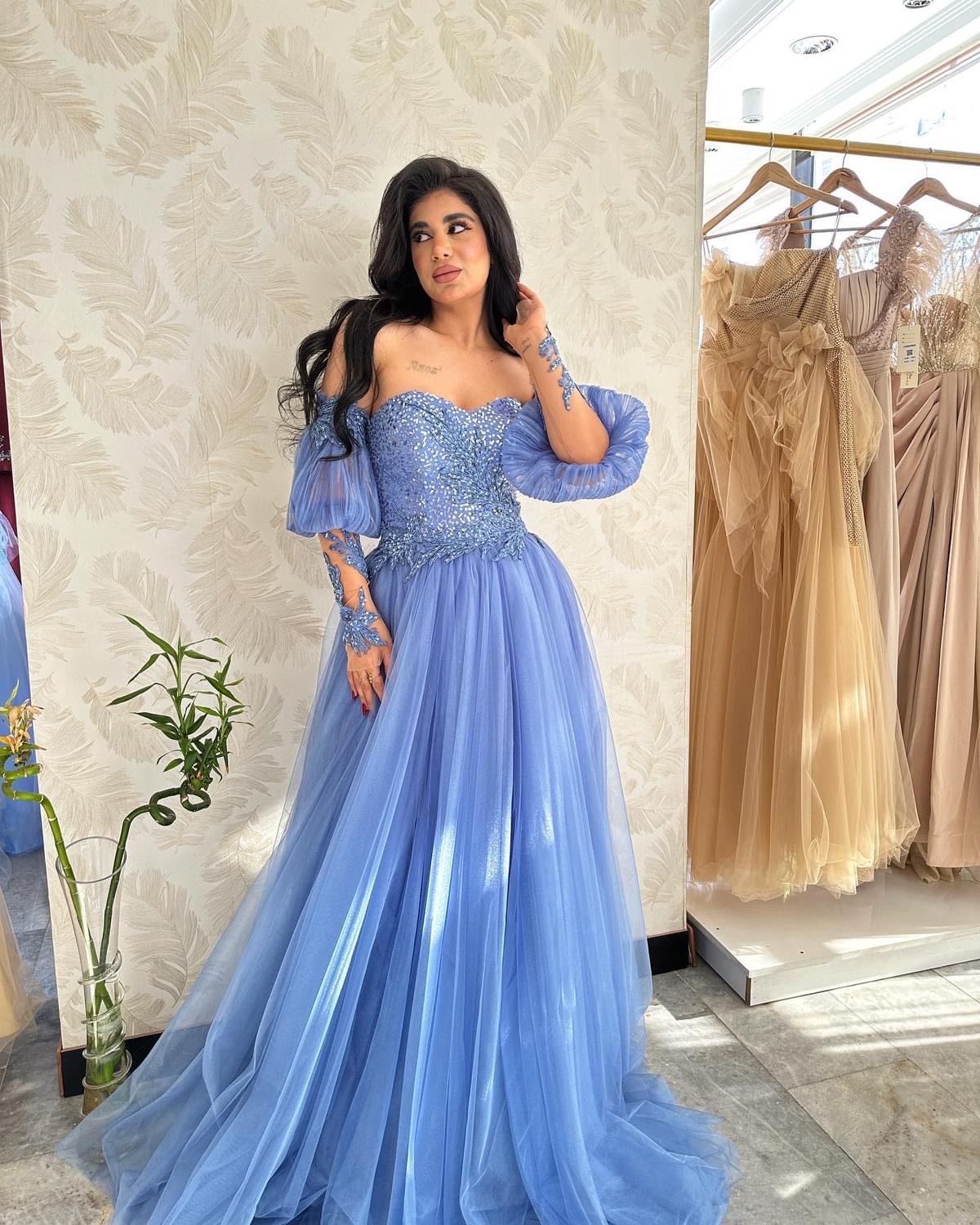 2023 Aso Ebi Linha A Vestido de Baile de Renda Querida Tule Noite Festa Formal Segunda Recepção Aniversário Dama de Honra Vestidos de Noivado Vestidos Robe De Soiree ZJ367