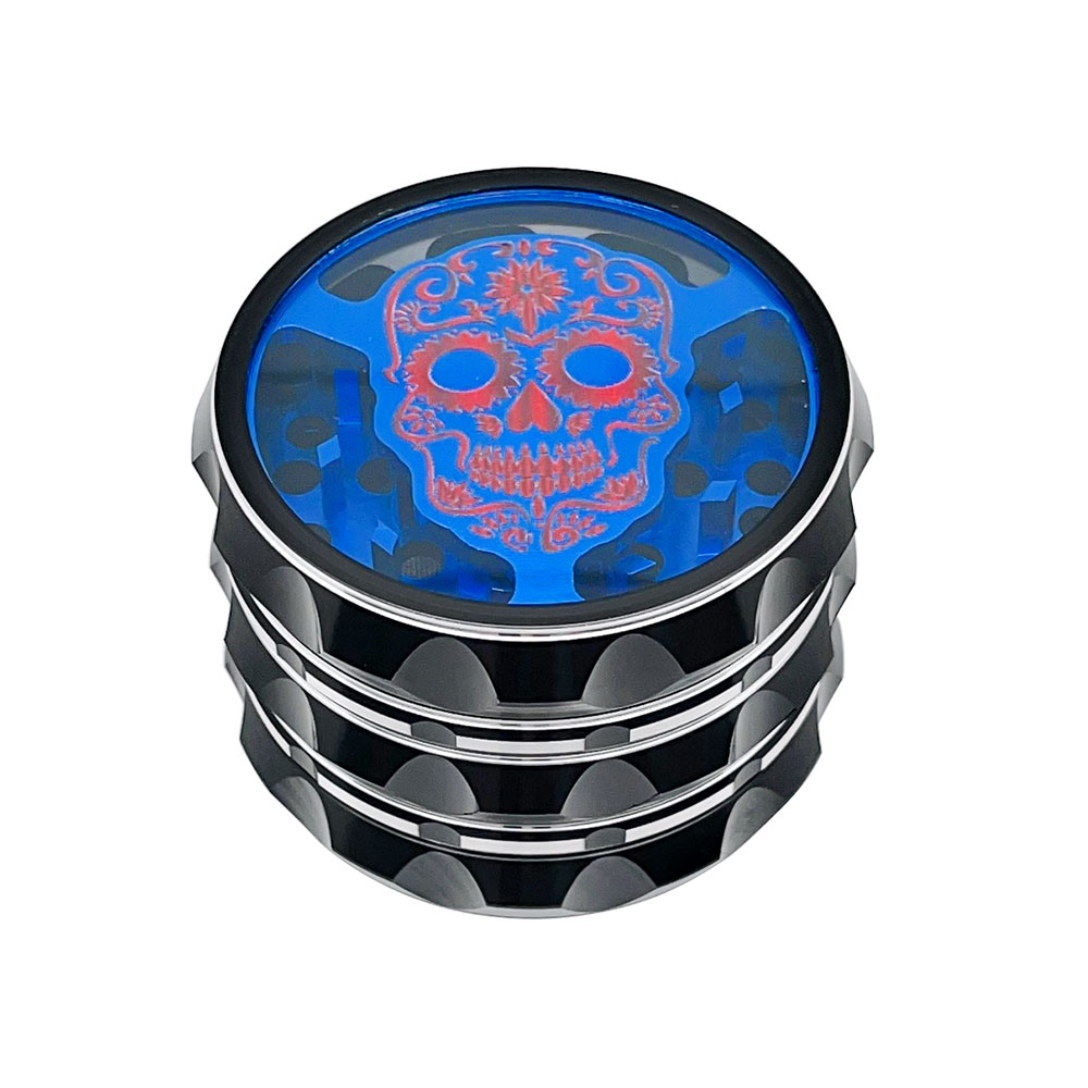 Modèles fantômes en aluminium de 63 mm 4 pièces Herb Grinders Smoke Accessoire Dab Rigs