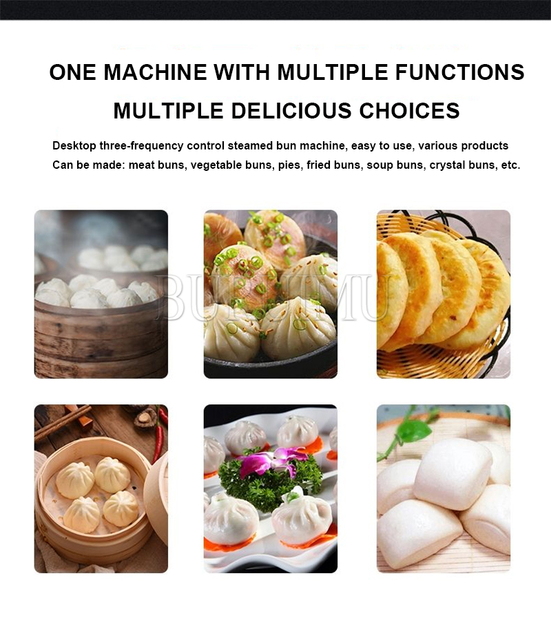 Hoge Efficiëntie Siopao Baozi Bun Maker Machine Automatische Soep Dumpling Machine Graan Product Momo Gestoomde Broodje Making Machines