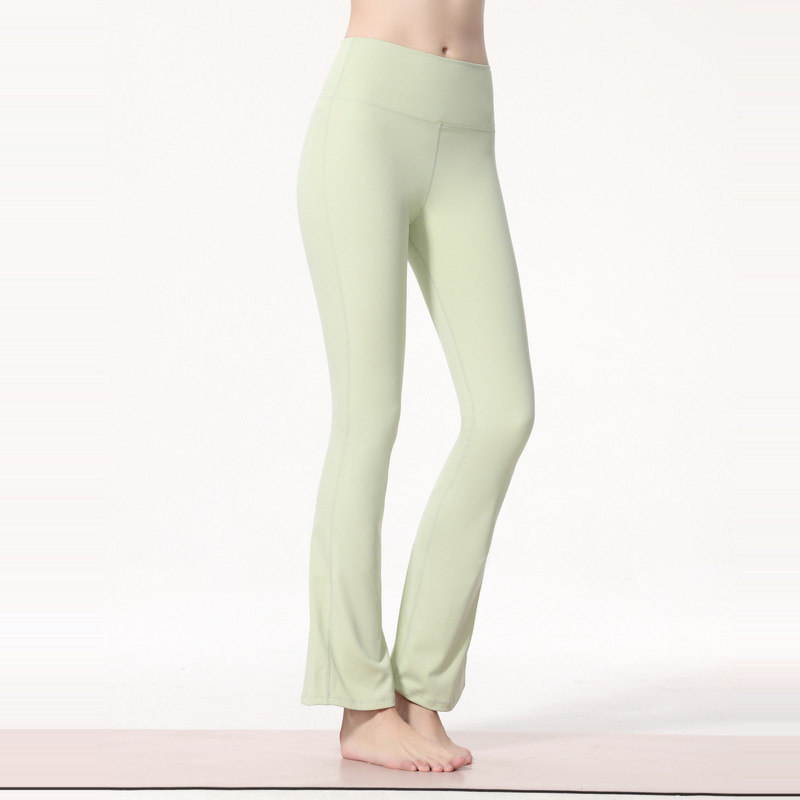 Lu Leggings Designer Pants High midja höftlyft Yoga byxor Kvinnor Svett SUITSLIM Bell-Bottoms Gym Training Pants Chosesyoga Dance Pants
