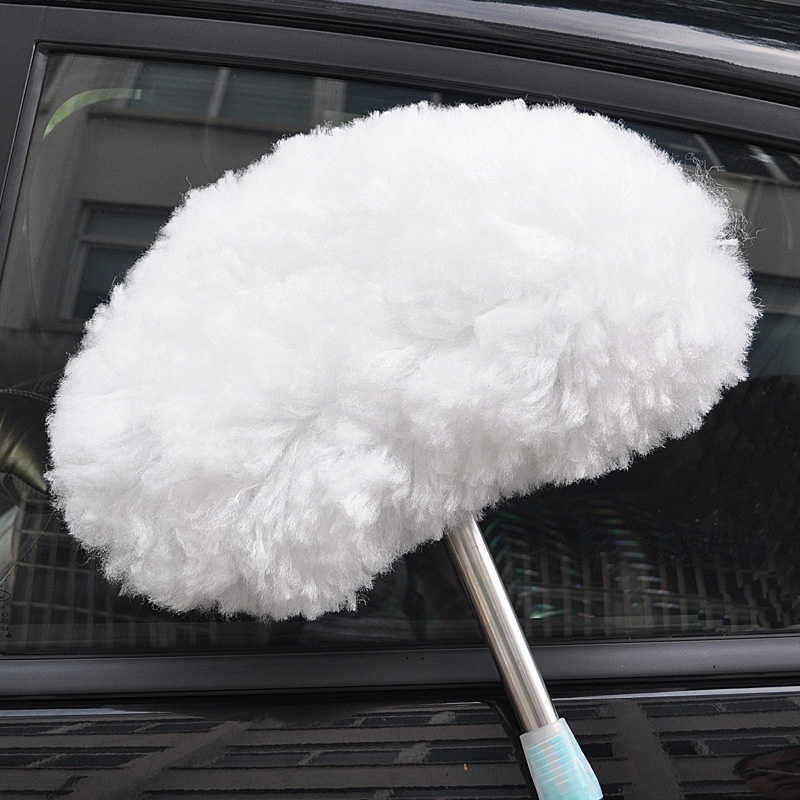 Wholesale Car Cleaning Brush Telescoping Long Handle Cleaning Mop Car Body Wipe Wheel Glass Brush Milk Silk Duster Beauty Cleaning Tools