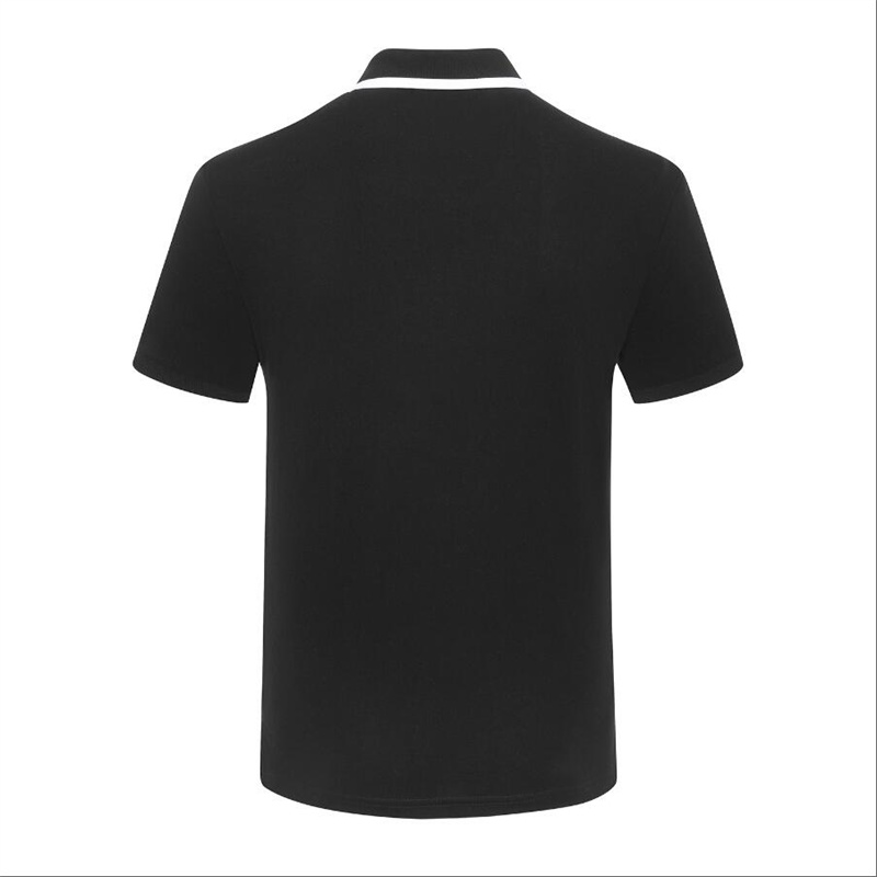 2023Men's Polos Summer Men's Cotton Fashion Lace Lapel Short Sleeve Printed Casual POIO Shirt M-3XL