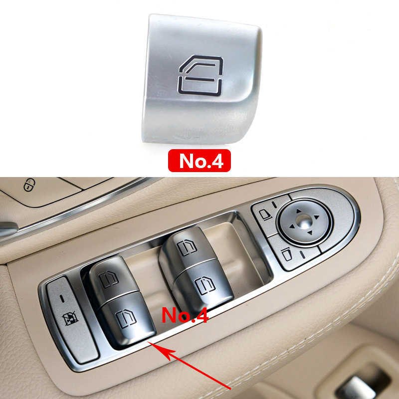 New For Mercedes Benz C Class GLK W205 W253 2059056811 Window Switch Repair Button Cover Glass Control Switch Interior Accessories