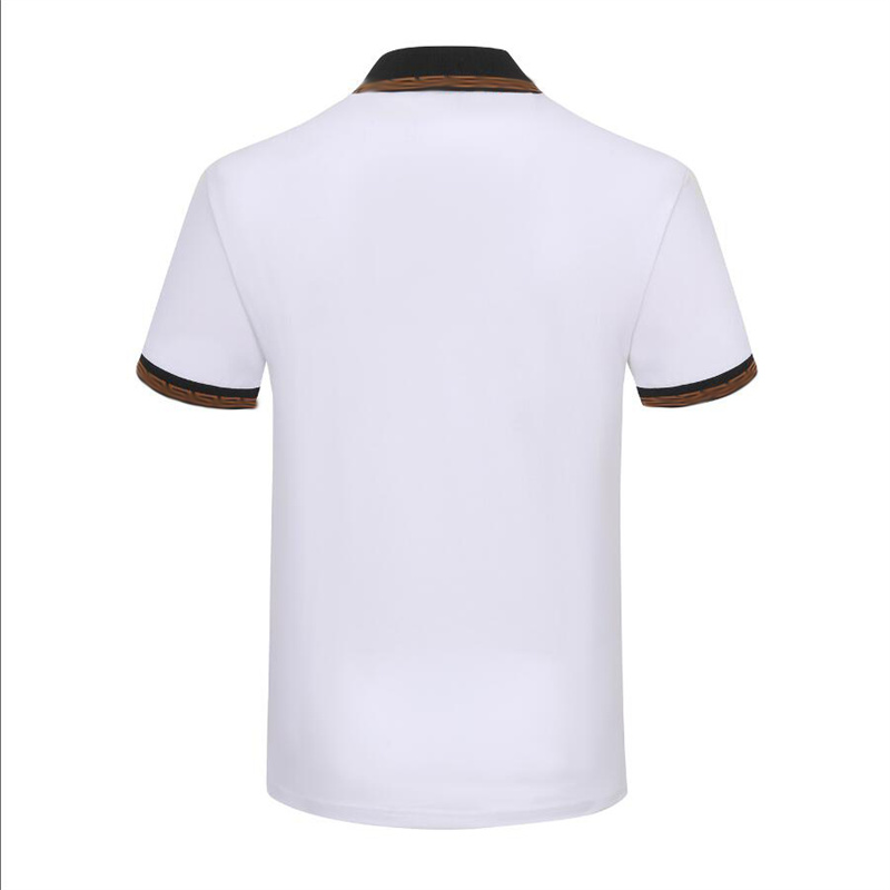 2023os New summer men's casual striped lapel short-sleeved POIO shirt M-3XL