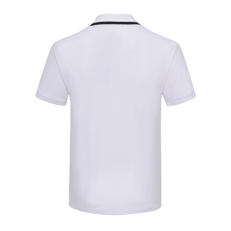 2023 Men's Polos Summer Męska bawełniana moda Lace Lapel z krótkim rękawem nadrukowana koszula poio M-3xl