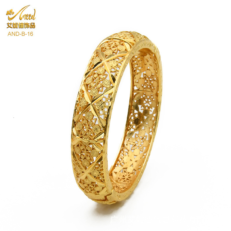 ANIID 24K Dubai Bangles Gold African Bracelet For Women Whole Designer Alloy Jewellery Wedding Luxury Hawaiian Jewelry 220713252D