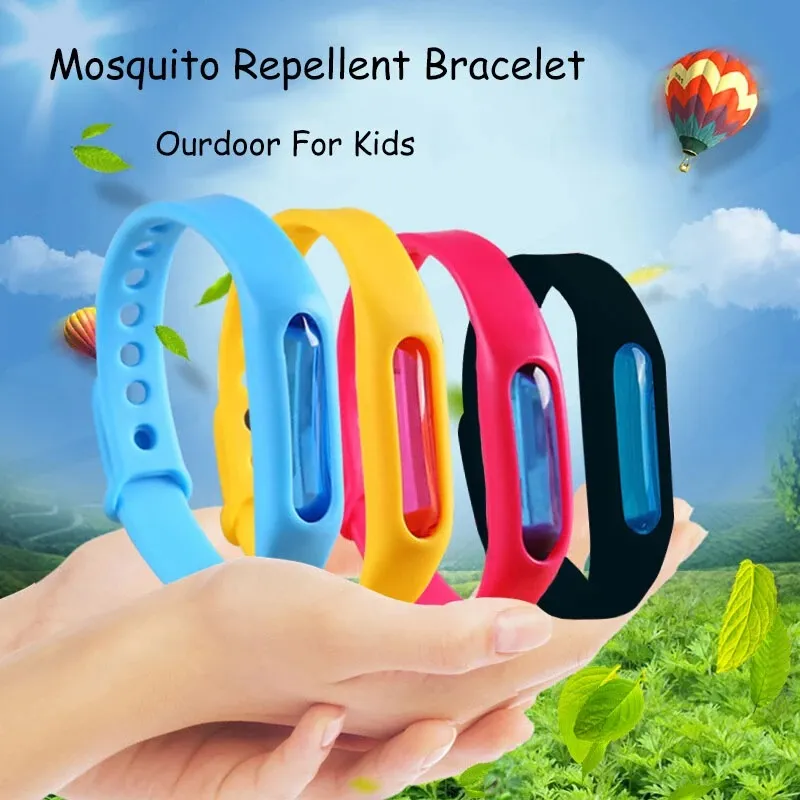 Ny myggavvisande armband myggdödare silikon armband utomhus sommar barn barn insekt mördare band anti-mygg