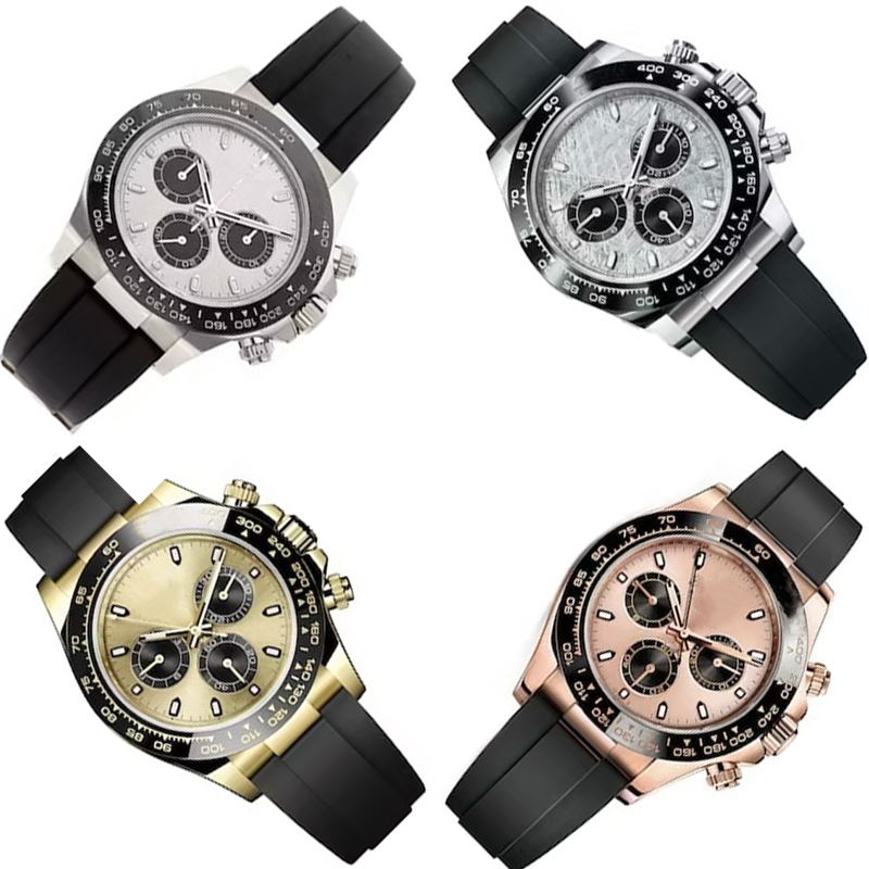 Relojes de movimiento Reloj de lujo de diseño automático para hombre con caja de acero inoxidable Multi-dial impermeable luminoso clásico generoso Rub284A