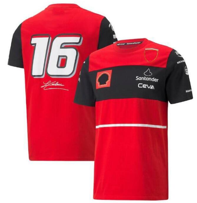 Polos masculinos F1 Racing T-shirt de manga curta Verão Team Polo Camisa o mesmo estilo personalizável D5xv