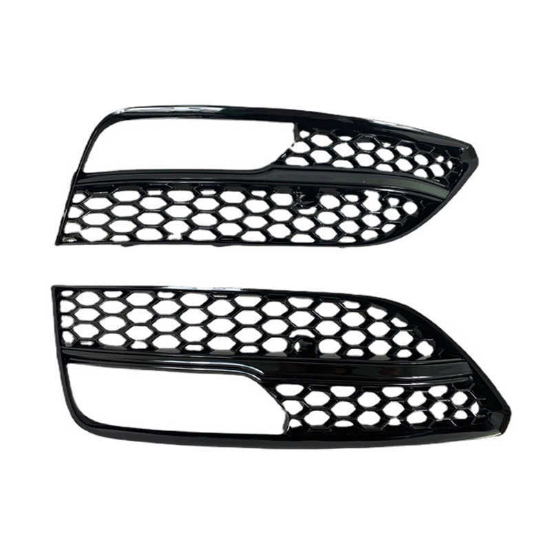 New For Audi A3 Hatchback 2014 2015 2016 Front Bumper Fog Light Lamp Grille Grill Cover Mesh Honeycomb Hex Modification Accessories